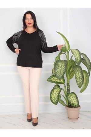 217813 TOPTAN SİYAH BLUZ