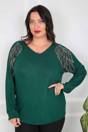 217814 Emerald Green BLOUSE