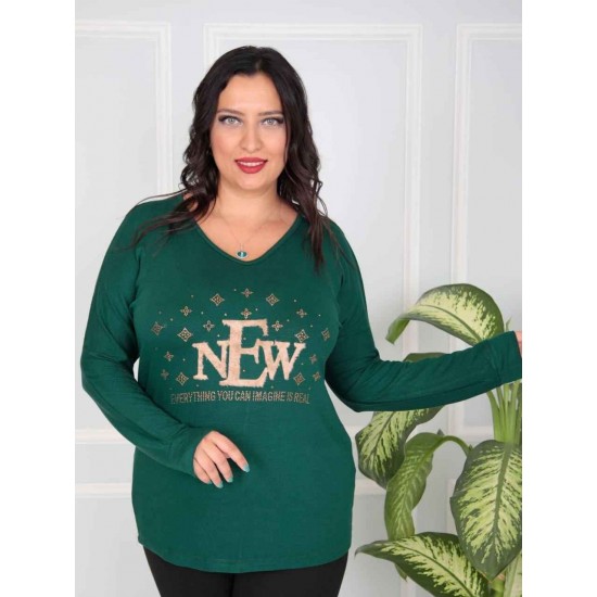 217818 Emerald Green BLOUSE