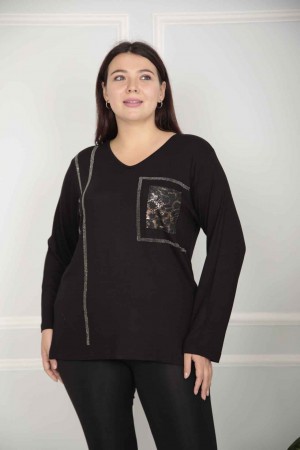 217827 TOPTAN SİYAH BLUZ