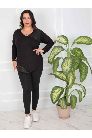 217831 TOPTAN SİYAH BLUZ