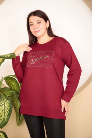 217836 TOPTAN BORDO SWEAT