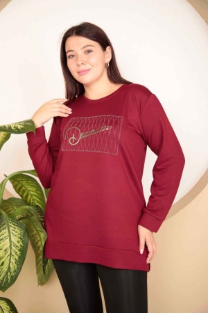 217836 TOPTAN BORDO SWEAT
