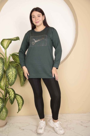 217837 TOPTAN ZÜMRÜT YEŞİL SWEAT