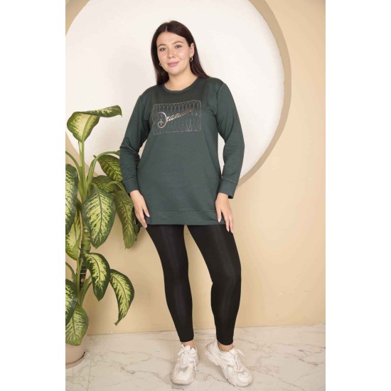 217837 TOPTAN ZÜMRÜT YEŞİL SWEAT