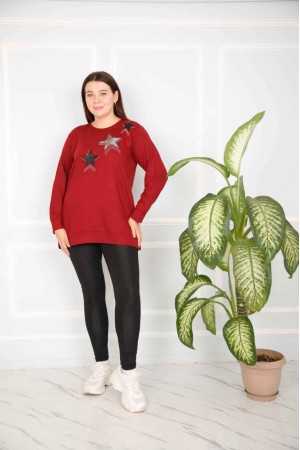 217838 TOPTAN KIRMIZI SWEAT