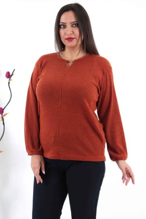 217842 TOPTAN KİREMİT BLUZ