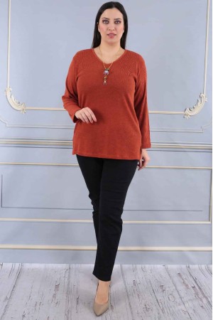 217850 TOPTAN KİREMİT BLUZ