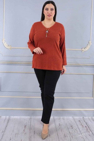 217850 TOPTAN KİREMİT BLUZ