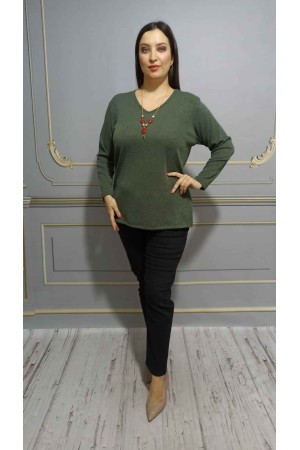 217851 TOPTAN HAKİ BLUZ