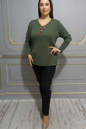 217851 TOPTAN HAKİ BLUZ