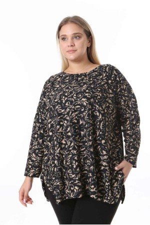217916 TOPTAN DESENLİ BLUZ