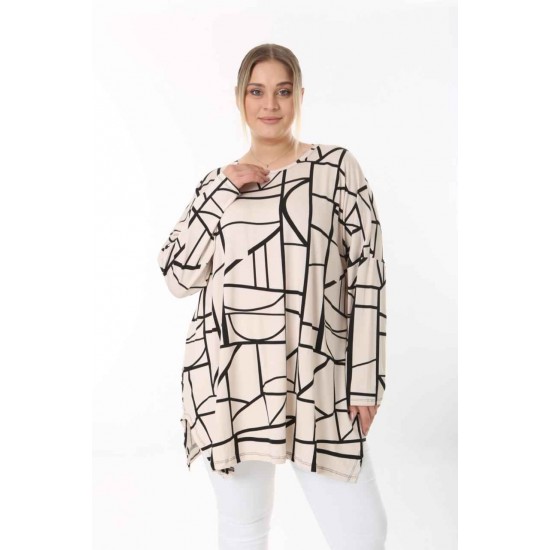 217917 TOPTAN DESENLİ BLUZ