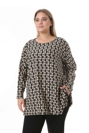 217918 TOPTAN DESENLİ BLUZ