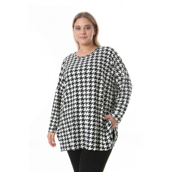 217921 TOPTAN DESENLİ BLUZ