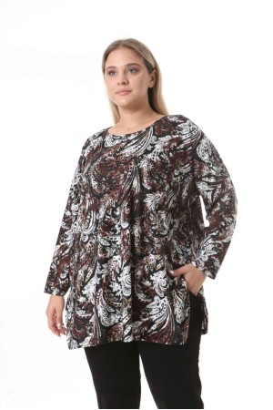 217923 TOPTAN DESENLİ BLUZ