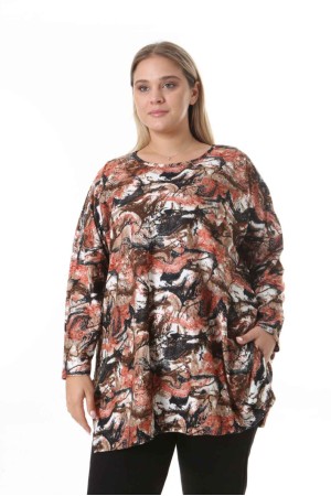 217932 TOPTAN DESENLİ BLUZ