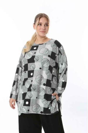 217945 TOPTAN DESENLİ BLUZ