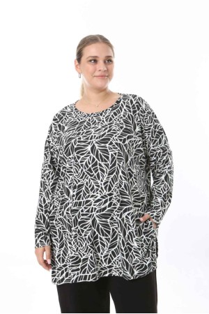 217955 TOPTAN DESENLİ BLUZ