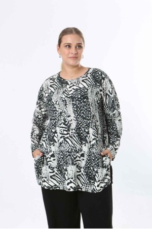 217963 TOPTAN DESENLİ BLUZ