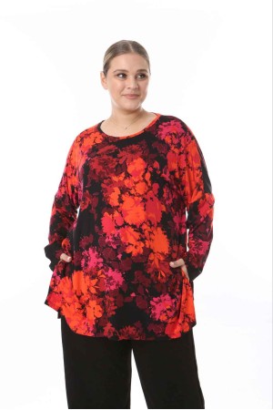 217965 TOPTAN DESENLİ BLUZ