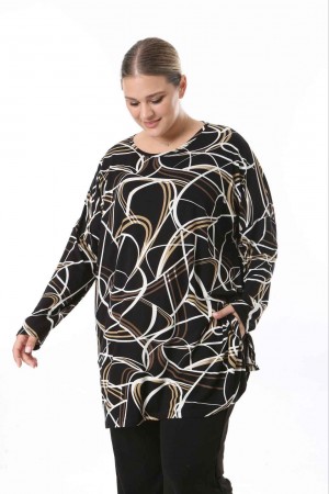 217973 TOPTAN DESENLİ BLUZ