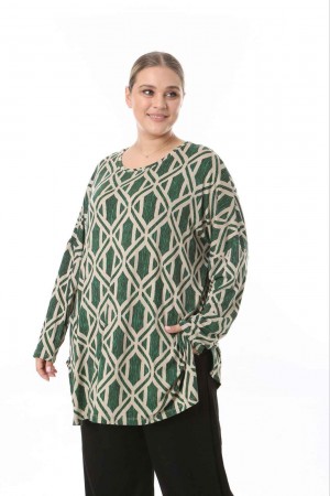 217976 TOPTAN DESENLİ BLUZ