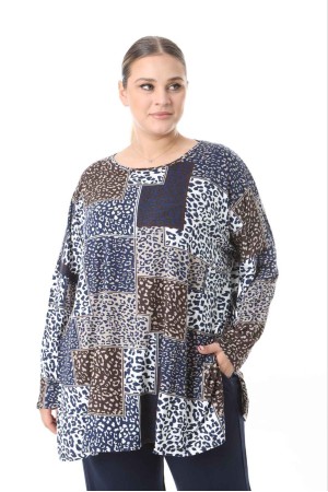 217986 TOPTAN DESENLİ BLUZ