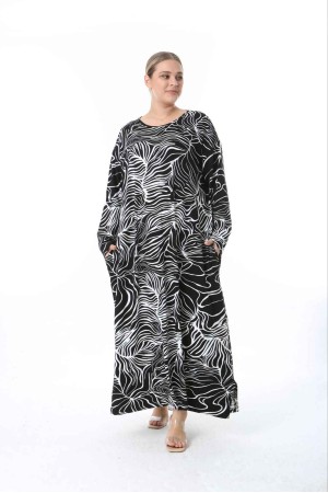 217990 TOPTAN DESENLİ ELBİSE
