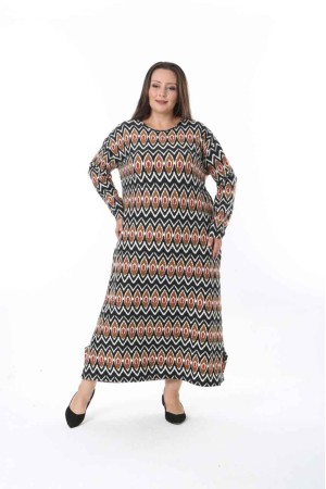 217999 TOPTAN DESENLİ ELBİSE