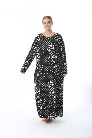 218020 TOPTAN DESENLİ ELBİSE