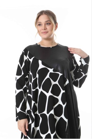 218036 TOPTAN DESENLİ ELBİSE