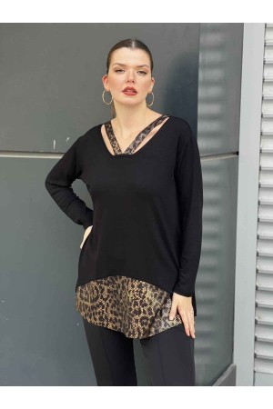 218044 TOPTAN SİYAH BLUZ