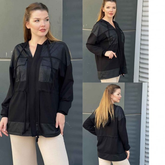 218047 TOPTAN SİYAH CEKET