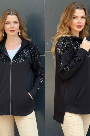 218049 TOPTAN SİYAH CEKET