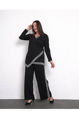 218056 TOPTAN SİYAH PANTOLON TAKIM