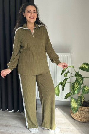 218088 khaki Track suitcase