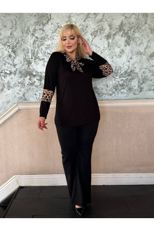 218090 TOPTAN SİYAH TUNİK