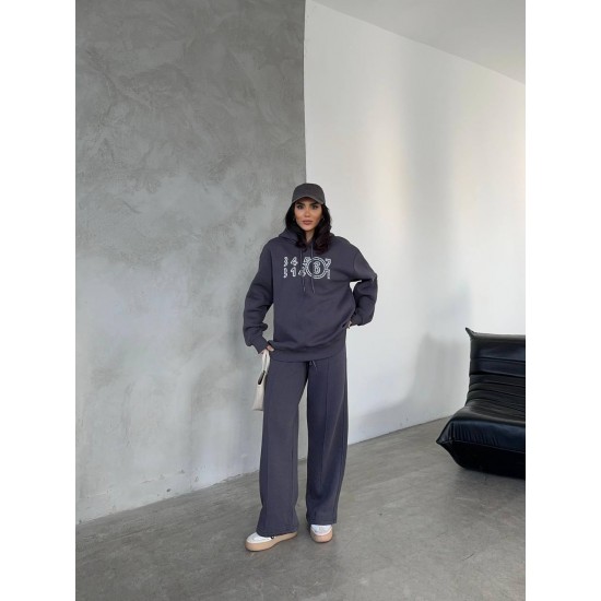 218177 anthracite Track suitcase