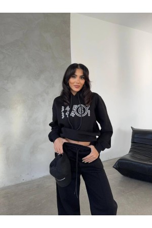 218178 TOPTAN SİYAH EŞOFMAN TAKIM