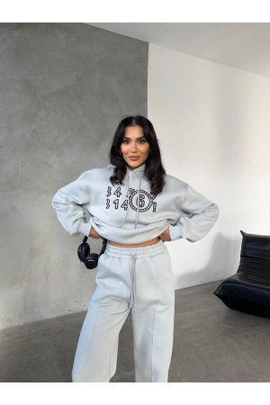 218179 TOPTAN GRİ EŞOFMAN TAKIM