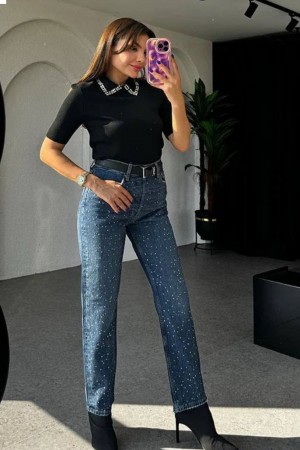 218188 TOPTAN MAVİ KOT PANTOLON