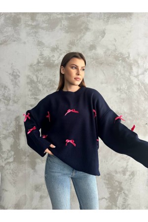 218210 TOPTAN LACİVERT KAZAK