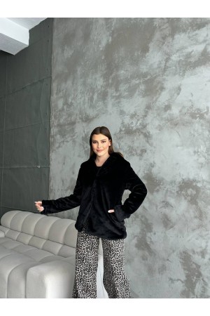 218217 TOPTAN SİYAH KABAN