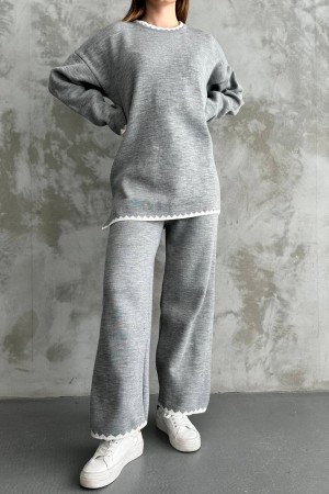 218223 Grey Pants suit