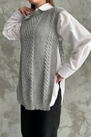218226 TOPTAN GRİ SÜVETER