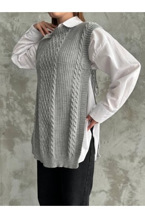 218226 TOPTAN GRİ SÜVETER