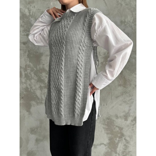 218226 TOPTAN GRİ SÜVETER