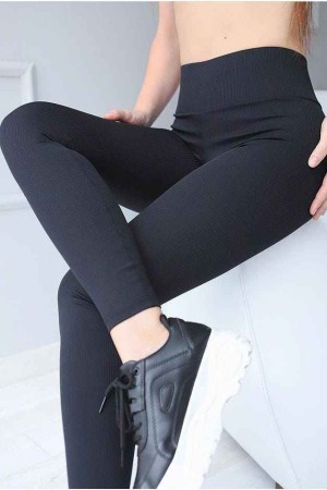 218251 TOPTAN SİYAH TAYT