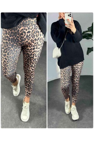 218281 leopard LEGGINGS